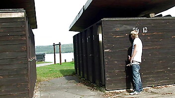 Czech mature public, granny stranger public, beach blowjob busty, beach sex mature young, busty czech blonde