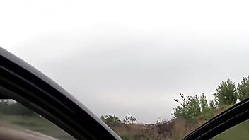 Outdoor cumshot bus, amateur public deepthroat, blonde bus stop, car giving head, pov public bus
