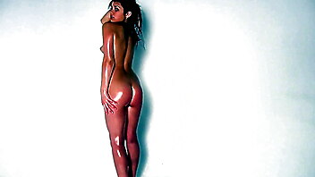 Undressing sexy xxx, foxy salt, undressing posing, posing studio, big tits and ass oiled up