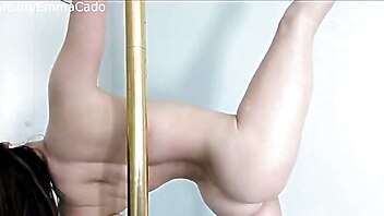 Dancing camgirl, amateur pole dance, my striptease, redhead emma amateur, striptease emma, dance show and masturbation